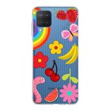 PrintiFy Samsung Galaxy M12 ile Uyumlu 1mm Slim Fit Water Color 5 Baskılı Şeffaf Kılıf
