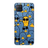 PrintiFy Samsung Galaxy M12 ile Uyumlu Kapak Duck Tasarımlı 1mm Fit Şeffaf Silikon Kılıf