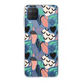 PrintiFy Samsung Galaxy M12 ile Uyumlu Kapak Memphis Desen - 1 Tasarımlı 1mm Fit Şeffaf Silikon Kılıf