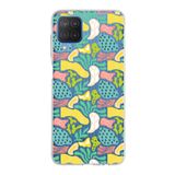 PrintiFy Samsung Galaxy M12 ile Uyumlu Kapak Memphis Desen - 3 Tasarımlı 1mm Fit Şeffaf Silikon Kılıf