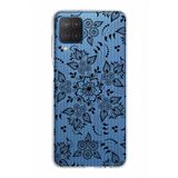 PrintiFy Samsung Galaxy M12 ile Uyumlu Kapak Nostalji Desen - B Tasarımlı 1mm Fit Şeffaf Silikon Kılıf