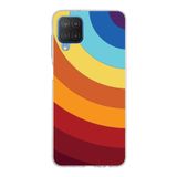 PrintiFy Samsung Galaxy M12 ile Uyumlu Kapak Renk Cümbüşü A Kırmızı Tasarımlı 1mm Fit Şeffaf Silikon Kılıf