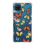 PrintiFy Samsung Galaxy M12 Uyumlu Water Color 2 Baskılı Şeffaf Köşe Korumalı Antişok Kılıf