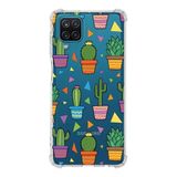 PrintiFy Samsung Galaxy M12 Uyumlu Water Color 4 Baskılı Şeffaf Köşe Korumalı Antişok Kılıf
