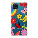 PrintiFy Samsung Galaxy M12 Uyumlu Water Color 5 Baskılı Şeffaf Köşe Korumalı Antişok Kılıf