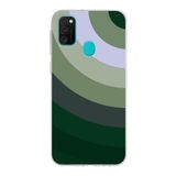 PrintiFy Samsung Galaxy M21 ile Uyumlu Kapak Renk Cümbüşü C Haki Tasarımlı 1mm Fit Şeffaf Silikon Kılıf