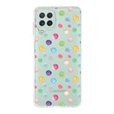 PrintiFy Samsung Galaxy M22 ile Uyumlu 1mm Slim Fit Water Color 6 Baskılı Şeffaf Kılıf