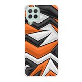 PrintiFy Samsung Galaxy M22 ile Uyumlu Kapak Grafiti Style Tasarımlı 1mm Fit Şeffaf Silikon Kılıf