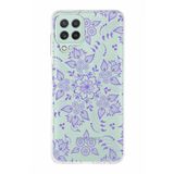 PrintiFy Samsung Galaxy M22 ile Uyumlu Kapak Nostalji Desen - D Tasarımlı 1mm Fit Şeffaf Silikon Kılıf