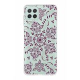 PrintiFy Samsung Galaxy M22 ile Uyumlu Kapak Nostalji Desen - F Tasarımlı 1mm Fit Şeffaf Silikon Kılıf