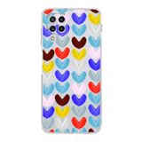 PrintiFy Samsung Galaxy M22 ile Uyumlu Water Color 1 Kamera Korumalı Şeffaf Kılıf