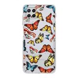 PrintiFy Samsung Galaxy M22 ile Uyumlu Water Color 2 Kamera Korumalı Şeffaf Kılıf