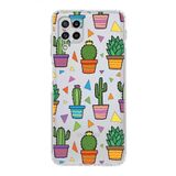 PrintiFy Samsung Galaxy M22 ile Uyumlu Water Color 4 Kamera Korumalı Şeffaf Kılıf