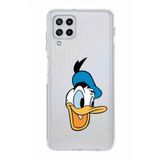 PrintiFy Samsung Galaxy M22 Uyumlu Kamera Korumalı Kapak Donald Duck A Tasarımlı Şeffaf Kılıf