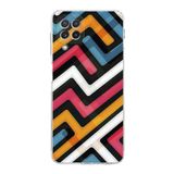 PrintiFy Samsung Galaxy M22 Uyumlu Kamera Korumalı Kapak Grafiti C Tasarımlı Şeffaf Kılıf