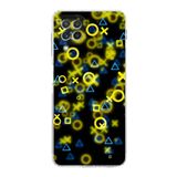 PrintiFy Samsung Galaxy M22 Uyumlu Kamera Korumalı Kapak Grafiti E Tasarımlı Şeffaf Kılıf