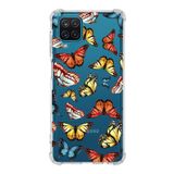 PrintiFy Samsung Galaxy M22 Uyumlu Water Color 2 Baskılı Şeffaf Köşe Korumalı Antişok Kılıf