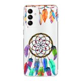 PrintiFy Samsung Galaxy M23 ile Uyumlu 1mm Slim Fit Nazar Boncuğu 6 Baskılı Şeffaf Kılıf