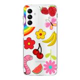 PrintiFy Samsung Galaxy M23 ile Uyumlu 1mm Slim Fit Water Color 5 Baskılı Şeffaf Kılıf