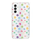 PrintiFy Samsung Galaxy M23 ile Uyumlu 1mm Slim Fit Water Color 6 Baskılı Şeffaf Kılıf