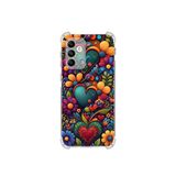PrintiFy Samsung Galaxy M23 ile Uyumlu Düşlerin Dansı serisi Çiçeklerin Dansı Tasarımlı Uv Baskılı Köşe Korumalı Antişok Kılıf