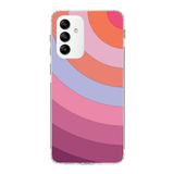 PrintiFy Samsung Galaxy M23 ile Uyumlu Kapak Renk Cümbüşü F Pembe Tasarımlı 1mm Fit Şeffaf Silikon Kılıf