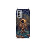 PrintiFy Samsung Galaxy M23 ile Uyumlu Simya Serisi Kozmik Denge Tasarımlı Uv Baskılı Köşe Korumalı Antişok Kılıf