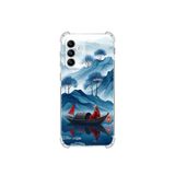 PrintiFy Samsung Galaxy M23 ile Uyumlu Simya Serisi Sonsuz Akış Tasarımlı Uv Baskılı Köşe Korumalı Antişok Kılıf