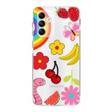 PrintiFy Samsung Galaxy M23 ile Uyumlu Water Color 5 Kamera Korumalı Şeffaf Kılıf