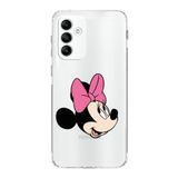 PrintiFy Samsung Galaxy M23 Uyumlu Kamera Korumalı Kapak Minnie Mouse A Tasarımlı Şeffaf Kılıf