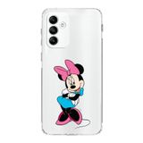 PrintiFy Samsung Galaxy M23 Uyumlu Kamera Korumalı Kapak Minnie Mouse D Tasarımlı Şeffaf Kılıf