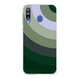 PrintiFy Samsung Galaxy M30 ile Uyumlu Kapak Renk Cümbüşü C Haki Tasarımlı 1mm Fit Şeffaf Silikon Kılıf