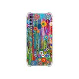 PrintiFy Samsung Galaxy M30s ile Uyumlu Düşlerin Dansı serisi Folklorik Bahçe Tasarımlı Uv Baskılı Köşe Korumalı Antişok Kılıf