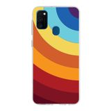 PrintiFy Samsung Galaxy M30s ile Uyumlu Kapak Renk Cümbüşü A Kırmızı Tasarımlı 1mm Fit Şeffaf Silikon Kılıf