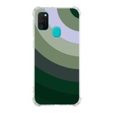 PrintiFy Samsung Galaxy M30s Köşe Korumalı Antişok Kapak Renk Cümbüşü Tasarımlı Şeffaf Kılıf