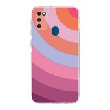 PrintiFy Samsung Galaxy M30s Uyumlu Kamera Korumalı Kapak Renk Cümbüşü F Tasarımlı Şeffaf Kılıf