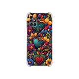 PrintiFy Samsung Galaxy M31s ile Uyumlu Düşlerin Dansı serisi Çiçeklerin Dansı Tasarımlı Uv Baskılı Köşe Korumalı Antişok Kılıf