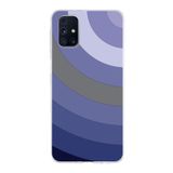 PrintiFy Samsung Galaxy M31s ile Uyumlu Kapak Renk Cümbüşü D Lila Tasarımlı 1mm Fit Şeffaf Silikon Kılıf