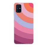 PrintiFy Samsung Galaxy M31s ile Uyumlu Kapak Renk Cümbüşü F Pembe Tasarımlı 1mm Fit Şeffaf Silikon Kılıf