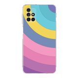 PrintiFy Samsung Galaxy M31s Uyumlu Kamera Korumalı Kapak Renk Cümbüşü B Tasarımlı Şeffaf Kılıf