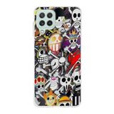 PrintiFy Samsung Galaxy M32 ile Uyumlu Kapak Anime Tasarımlı 1mm Fit Şeffaf Silikon Kılıf