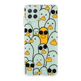 PrintiFy Samsung Galaxy M32 ile Uyumlu Kapak Duck Tasarımlı 1mm Fit Şeffaf Silikon Kılıf