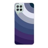 PrintiFy Samsung Galaxy M32 ile Uyumlu Kapak Renk Cümbüşü E Mavi Tasarımlı 1mm Fit Şeffaf Silikon Kılıf