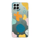 PrintiFy Samsung Galaxy M33 ile Uyumlu Kapak Grunge Tasarımlı 1mm Fit Şeffaf Silikon Kılıf
