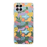 PrintiFy Samsung Galaxy M33 ile Uyumlu Kapak Memphis Desen - B Tasarımlı Kamera Korumalı Şeffaf Silikon Kılıf