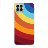PrintiFy Samsung Galaxy M33 ile Uyumlu Kapak Renk Cümbüşü A Kırmızı Tasarımlı 1mm Fit Şeffaf Silikon Kılıf