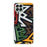 PrintiFy Samsung Galaxy M33 ile Uyumlu Kapak Soyut Grafiti Tasarımlı 1mm Fit Şeffaf Silikon Kılıf