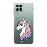 PrintiFy Samsung Galaxy M33 ile Uyumlu Kapak Vespagirl Tasarımlı 1mm Fit Şeffaf Silikon Kılıf