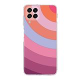 PrintiFy Samsung Galaxy M33 Uyumlu Kamera Korumalı Kapak Renk Cümbüşü F Tasarımlı Şeffaf Kılıf