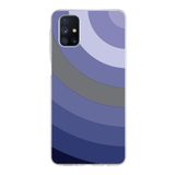 PrintiFy Samsung Galaxy M51 ile Uyumlu Kapak Renk Cümbüşü D Lila Tasarımlı 1mm Fit Şeffaf Silikon Kılıf